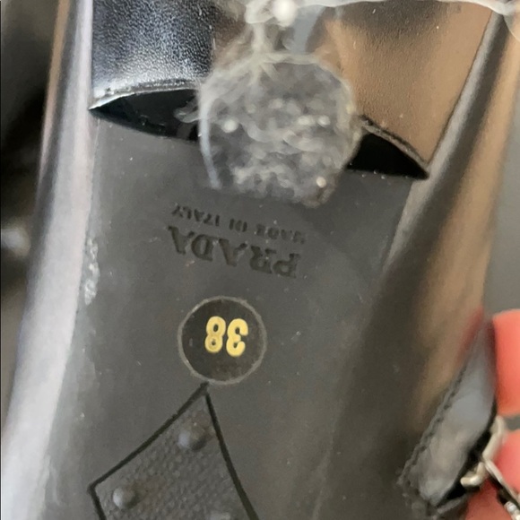 Prada size 38 black kitten heel booties - Picture 4 of 6